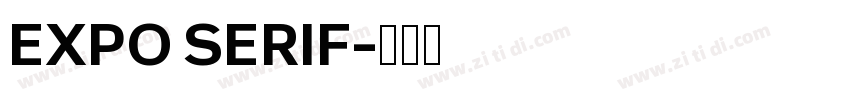 EXPO SERIF字体转换